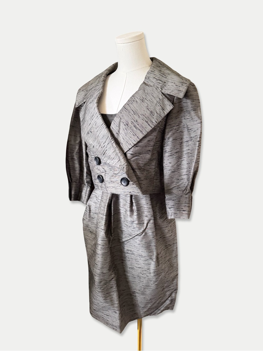 RARE Vintage Christian Dior New York 2 Piece Dress Jacket Set Avant Garde